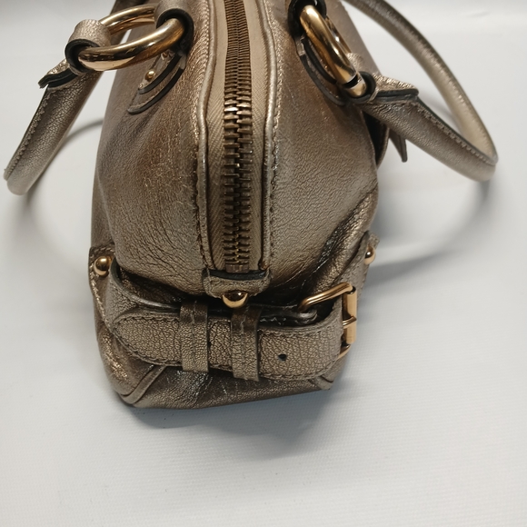 Marc Jacob Metallic Gold Women’s Satchel Handbag - Picture 8 of 16